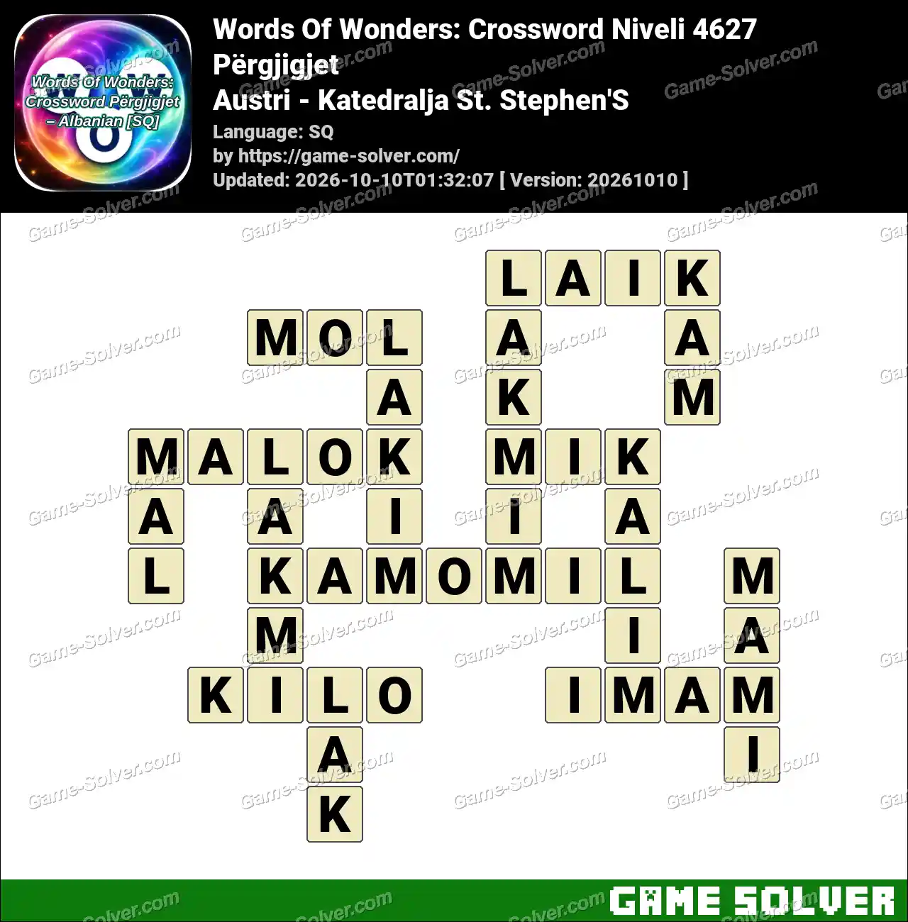 Words Of Wonders: Crossword Niveli 4627 Përgjigjet – Austri – Katedralja St. Stephen’S